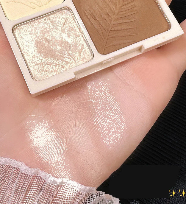 4 Colors Highlighter Contour 3D Facial Bronzer Cosmetic Brightening Beige Matte Highlights Palette Nose Shadow Powder Makeup