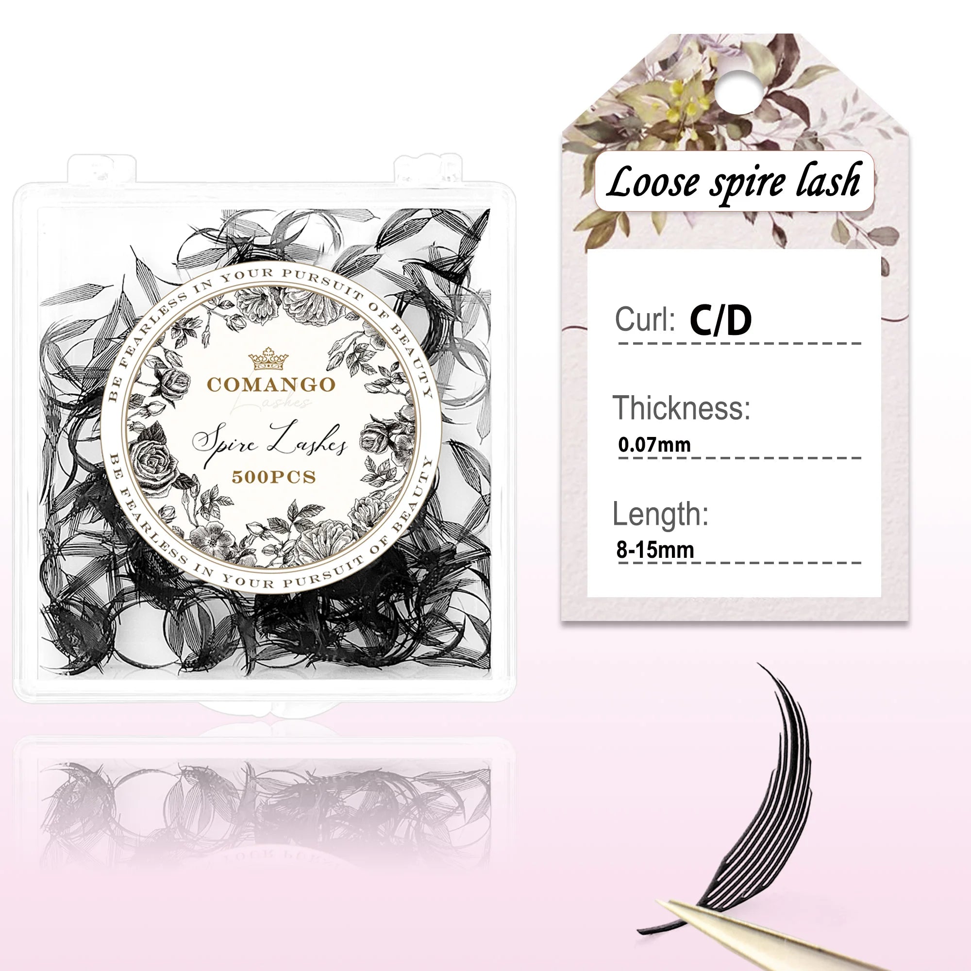 CoMango New Spire Lashes Tower Fans Premade Spikes Eyelash Extensions Single/Mix 8-15mm for Anime Eyelashes Makeup Free Shipping