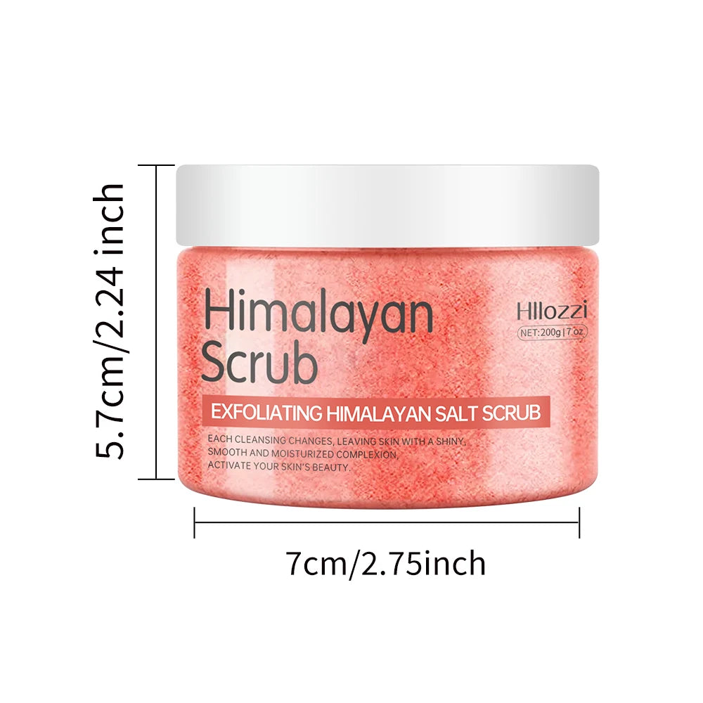 Himalayan salt scrub cleanses the skin, whitens, exfoliates, removes dead skin, and makes the skin smooth and elastic Bathing