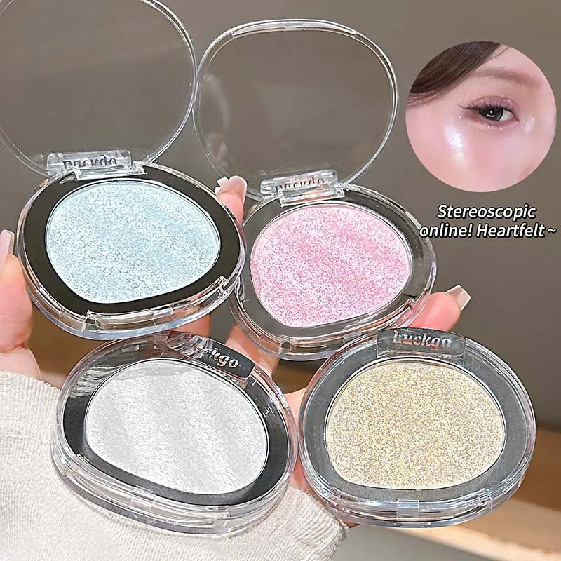 Light Perception Highlighter Powder Makeup Diamond Glitter Highlighter Palette Bright Shiny Illuminator Face Makeup Cosmetics