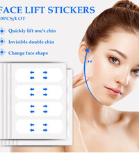 40-120PCS V-Shape Face Wrinkle Sagging Skin Adhesive Tape Lifting Face Stickers Invisible Transparent Thin Face Patche Lift Tool - BlissFully