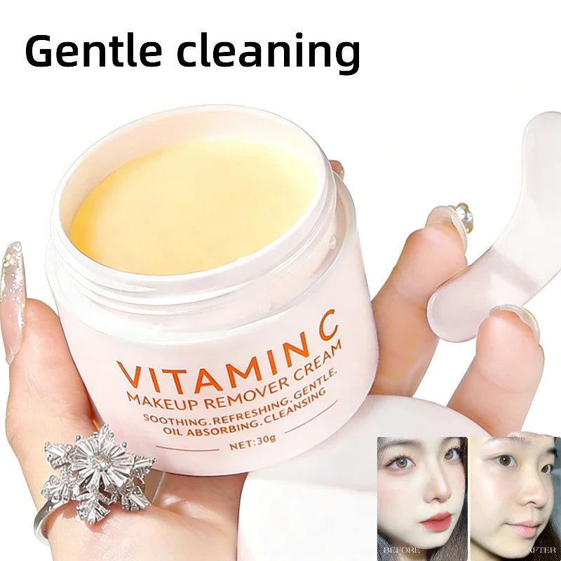 Vitamin C Multi-effect Cleansing Balm Gentle Cleansing And Makeup Removal Deep Cleaning Non-greasy Brighten Moisturize Nourish