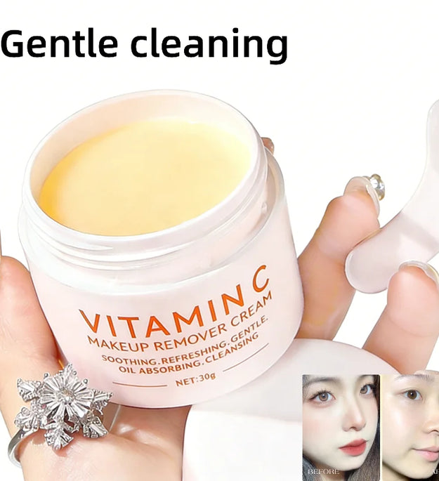 Vitamin C Multi-effect Cleansing Balm Gentle Cleansing And Makeup Removal Deep Cleaning Non-greasy Brighten Moisturize Nourish