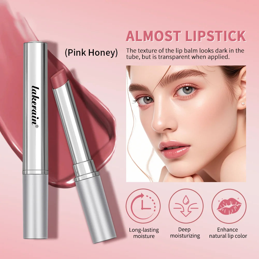 Pink Honey Almost Lipstick Tinted Lip Balm in Black Honey Powerful Lip Repulper Remove Dark Lips Lipbalm Exfoliating for Lips