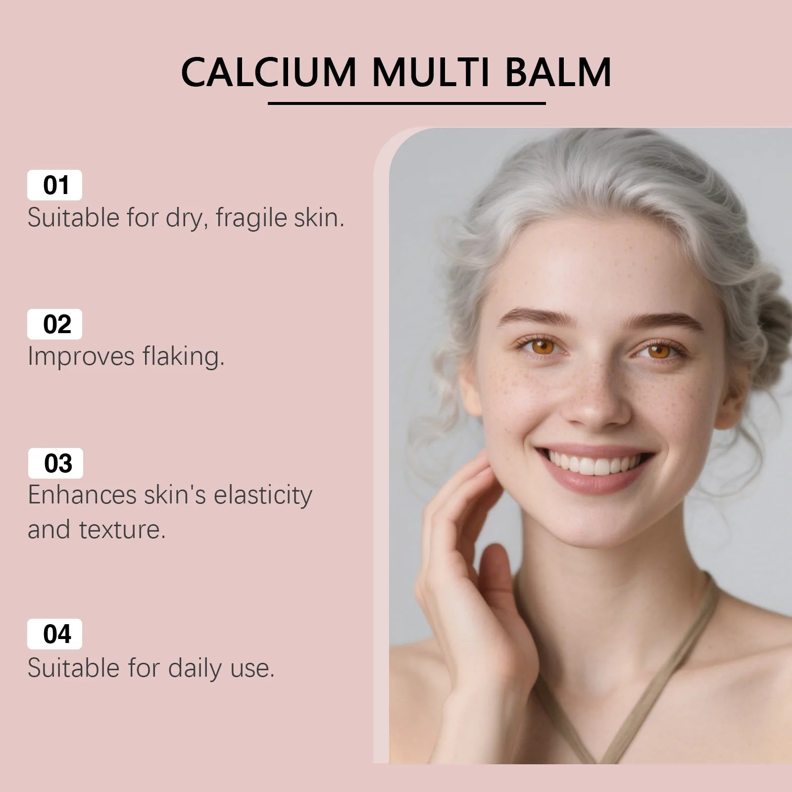 Calcium Multi Balm Firming Lightweight Hydrating Face Balm Tightening Smoothing Moisturing Stick Daily Skincare