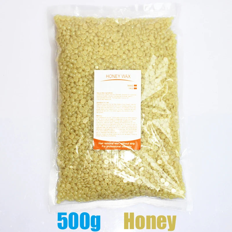 500g/200g/50g Hard Wax Beans for Hair Removal Body European Brazilian Pearl for Wax Warmer Waxing Beans for Wax Heater Machine