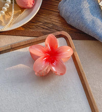 Five-petal flower Summer Super Fairy Vacation style frangeria Grab clip Shark Clip Acrylic flower hair grab hair accessories bac - BlissFully