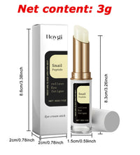 Snail Eye Cream Stick Collagen Fade Fine Lines Wrinkle Lightening Dark Circles Firming Eye Bags Puffiness Moisturizing Eye Cream - BlissFully