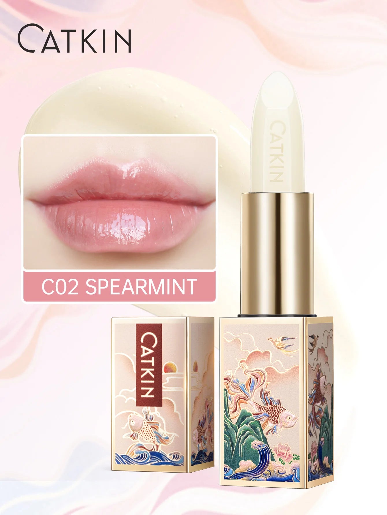 CATKIN SPARKLING LIP BALM MOONLIGHT COLOR-CHANGING LIP STICK - NEW SERIES
