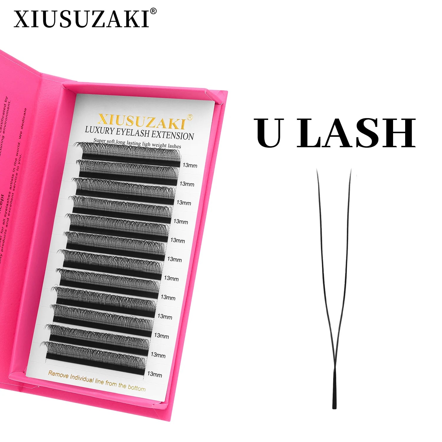 XIUSUZAKI  U-Shaped YY 3D 4D 5D W Eyelash Extensions New Style U/W Lashes Extension Mink Premade Volume Fans False Eyelashes