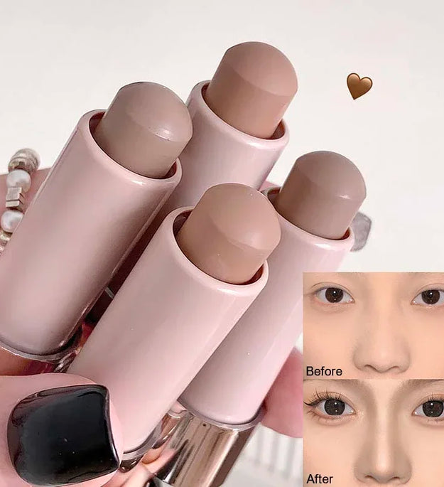 Waterproof Nose Shadow Contouring Bronzer Highlighters Stick Matte Grey Brown Bronzer Contouring Stick Face Brighten Cosmetics