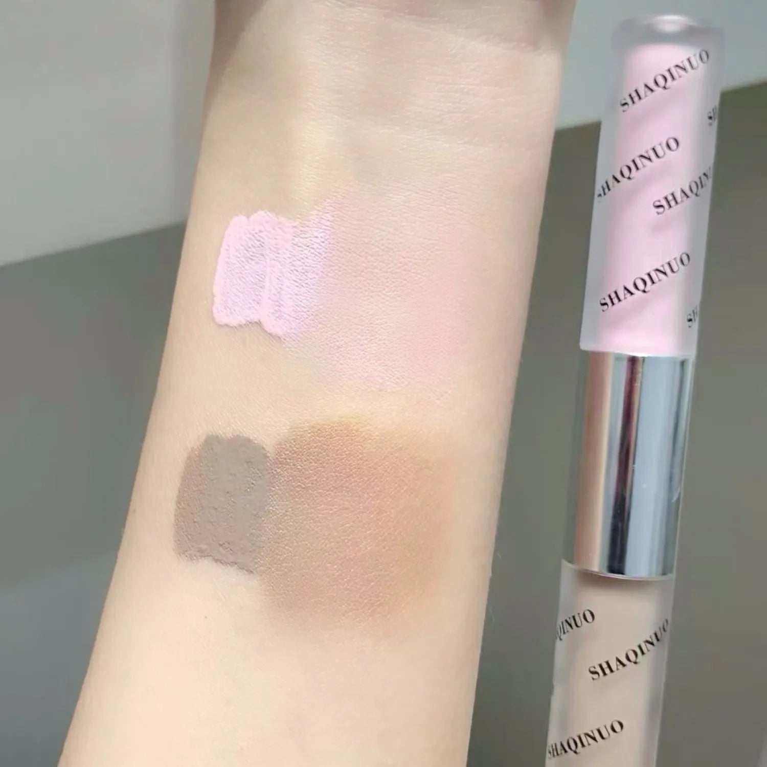 SHAQINUO Double-ended Liquid Contouring Highlighter And Shadower In One Create A Long-lasting Natural Contouring Stick