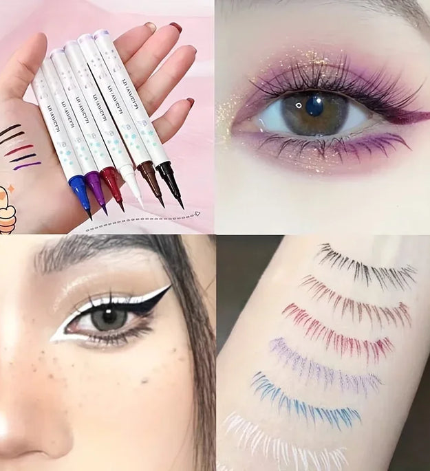 Matte White Eyeliner Liquid Pen Lying Silkworm Pencil Brighten Corners of Eyes Ultra-thin Waterproof Pigment Smooth Eyeshadow
