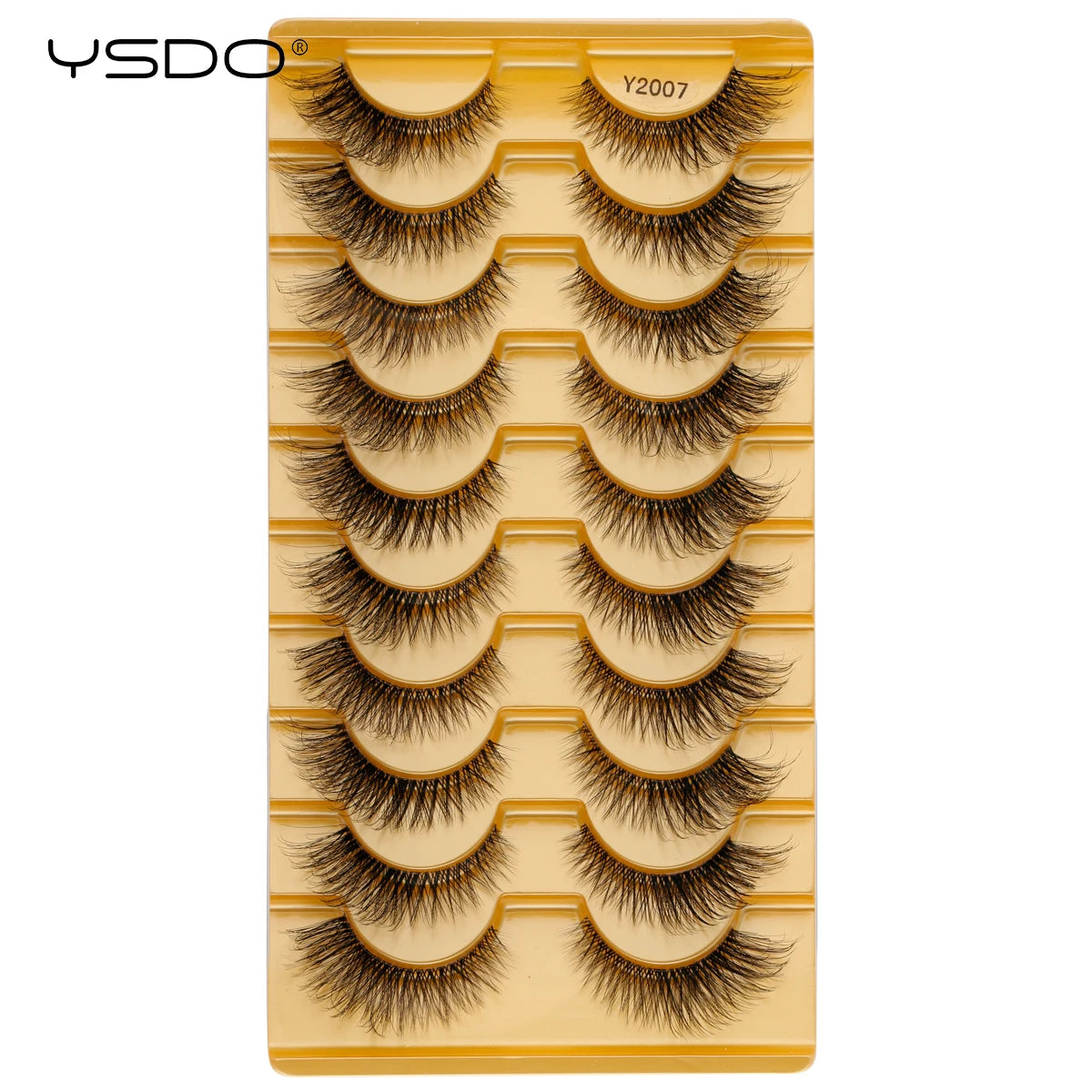 YSDO Natura Cat Eye Lashes 3/10 Pairs Faux 3d Mink Eyelashes Reusable Fake Eyelashes Tools Soft Wispy False Lashes maquillaje