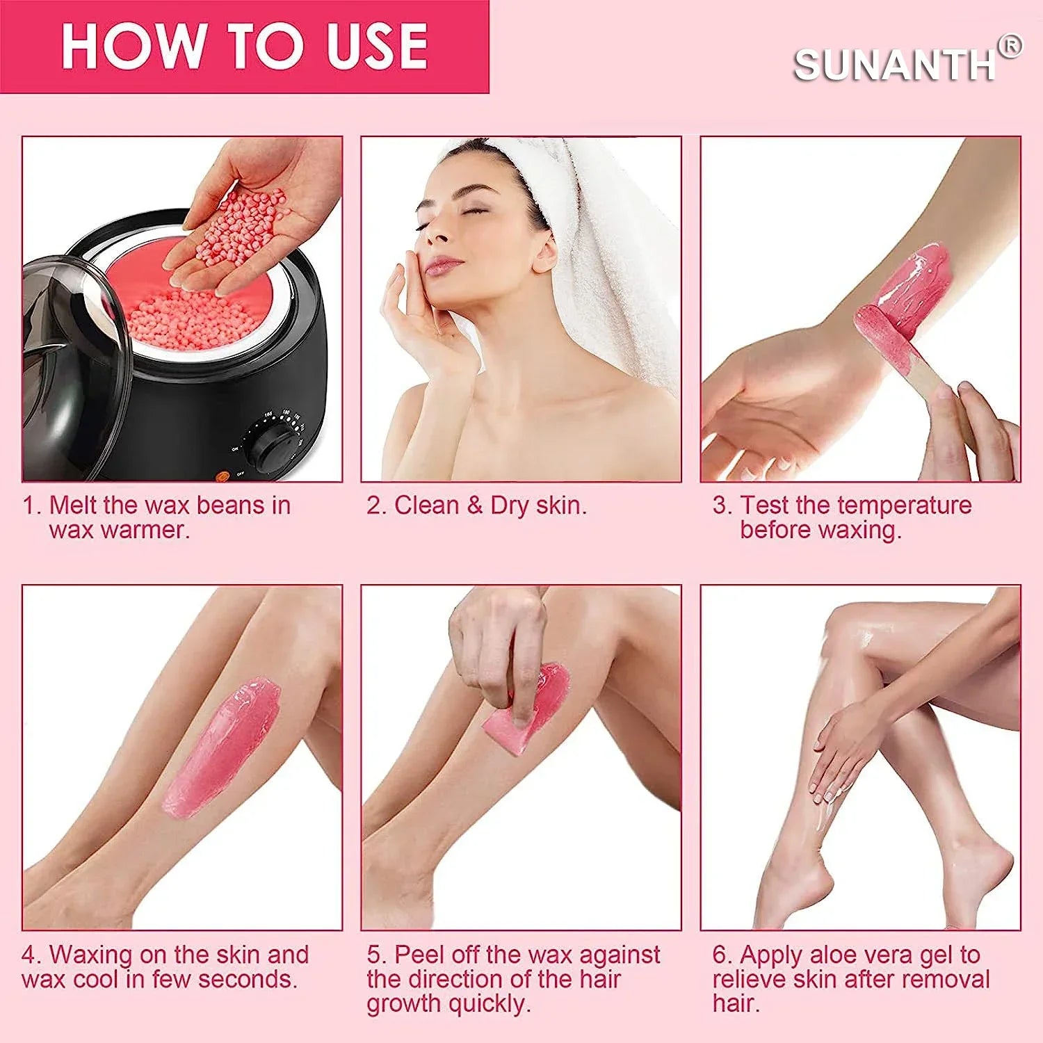 1000g 500g Waxing Wax Beans For Hair Removal Full Body Hot Film Hard Depilatory Wax Beads For Wax Heater Machine Hard Wax Beans