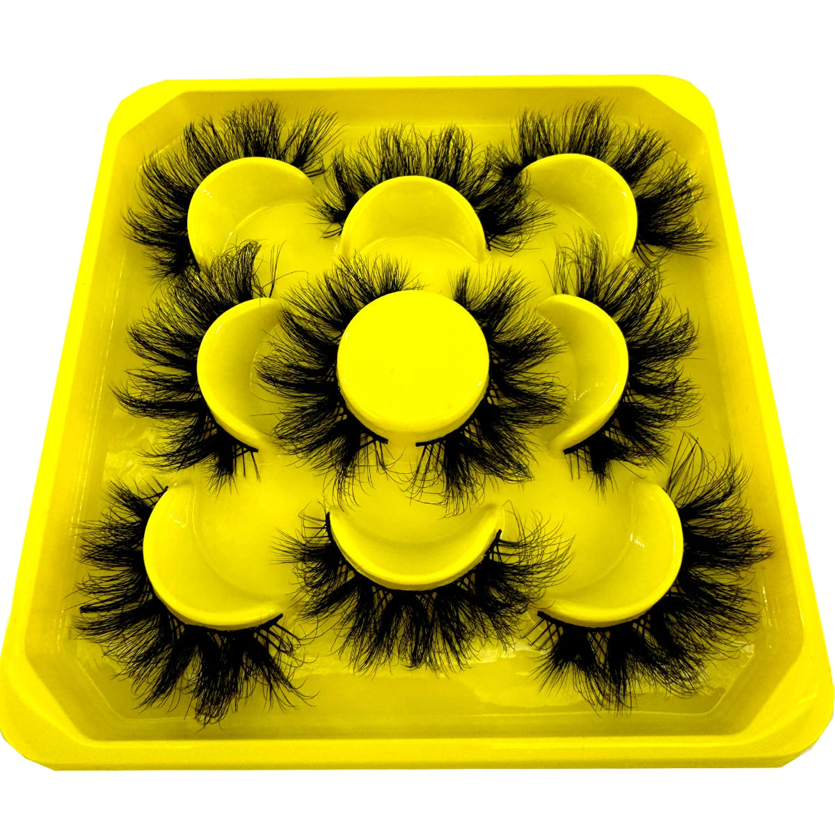 New 5 pairs Fluffy Lashes 8D False Eyelashes 15-20mm Faux Mink Lashes Natural Fake Lashes Thick Volume Eyelashes Cat Eye Lashes