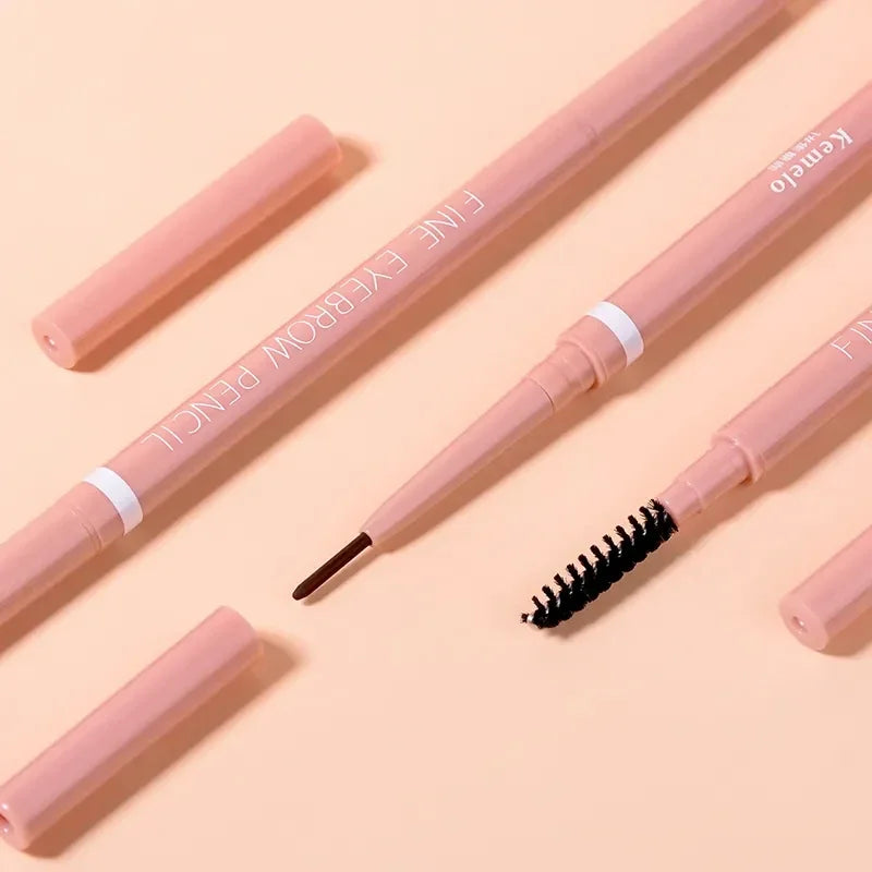 1PC Waterproof Double-Ended Eyebrow Pencil 1.5mm Ultra Fine Eyebrow Pencil Sweat-proof Long Lasting Professional Eye Makeup