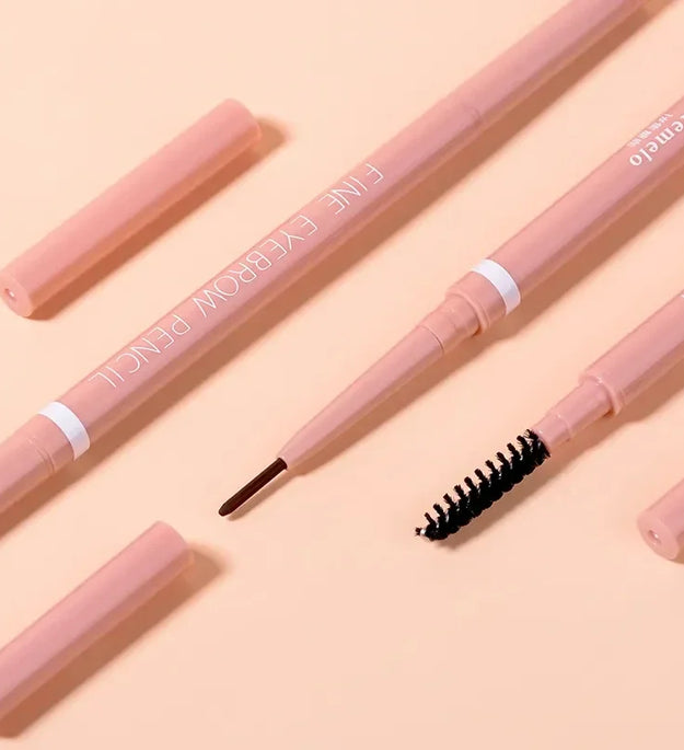 1PC Waterproof Double-Ended Eyebrow Pencil 1.5mm Ultra Fine Eyebrow Pencil Sweat-proof Long Lasting Professional Eye Makeup