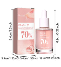 Peach 70% Niacinamide Facial Serum Fade Melanin Moisturzing Shrink Pores Smooth Brightening Skin Care Dark Spot Remover Serum - BlissFully