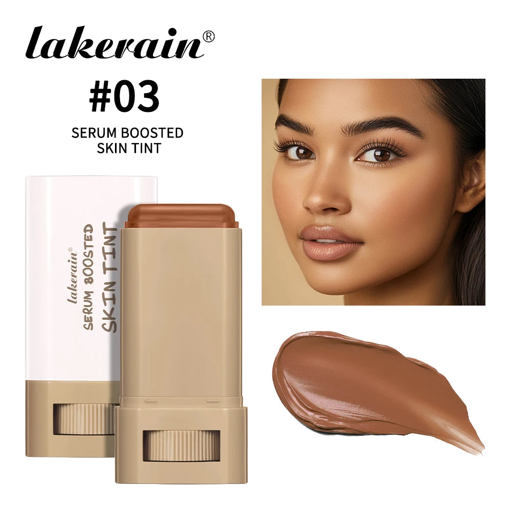 Skin Tint Stick Waterproof Nourishing Solid Tinted Serum Foundation Skin Tint Balm Face Tinted Face Contour Stick Makeup - BlissFully