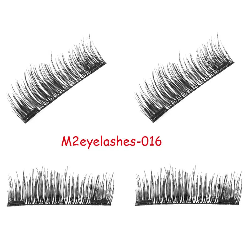 3D Magnetic False Eyelashes Individual Lashes Extension Tools Set Accessories Mink Fake Eyelash Makeup Cosmetics With 2/3 Magnet