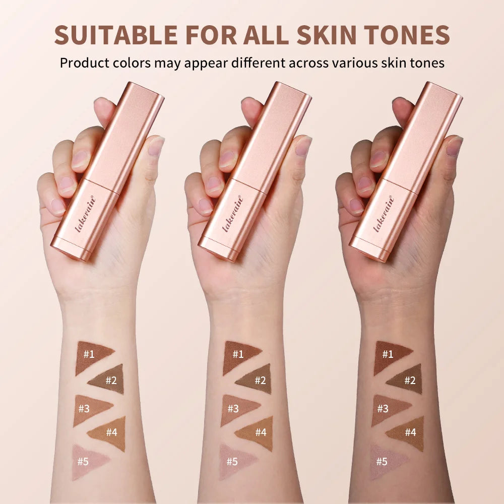 Lakerain Bronzer Cream Stick 3D Makeup Effect Improve Fine Lines Brightening & Grooming 2 IN 1 Bronzer Cream for All Skin Types