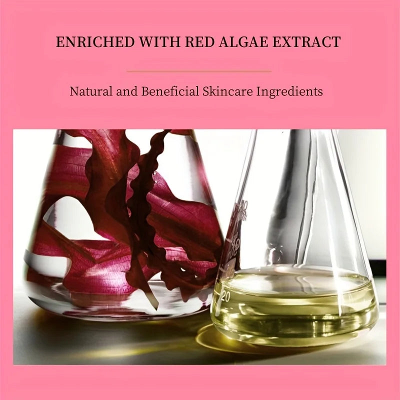 60 Pieces of Red Algae Eye Masks, Multi-Purpose Eye Patches, Containing Red Algae Extracts, Sodium Hyaluronate and Other Ingredients, to Hydrate and Moisturize the Skin, Gentle Eye Care, Texture That Is Clear and Easy to Abso