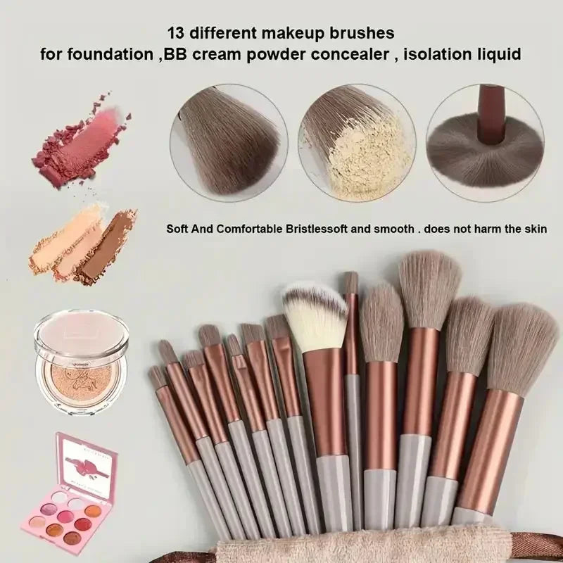 Makeup Brush Set Soft Fluffy Professiona Cosmetic Foundation Powder Eyeshadow Kabuki Blending Make Up Brush Beauty Tool Makeup - BlissFully