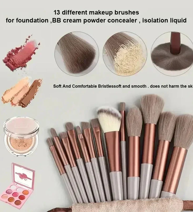 Makeup Brush Set Soft Fluffy Professiona Cosmetic Foundation Powder Eyeshadow Kabuki Blending Make Up Brush Beauty Tool Makeup - BlissFully
