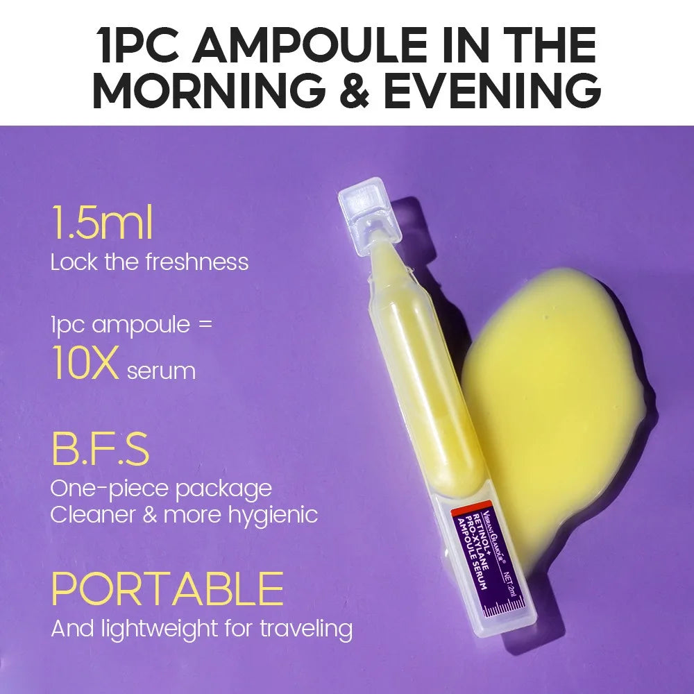 Retinol + Pro-xylane Ampoule serum  Repairs Strengthens The Skin And Diminishes Fine Lines Face Beauty Skin Care 15pcs - BlissFully