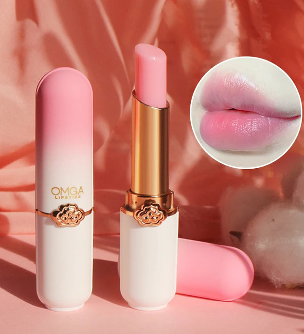 Peach Color Change Lipstick Non-Stick Cup Jelly Lipstick Moisturizing Moisturizing Color Change Lip Balm Warm Change Lip Balm