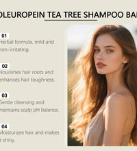 Herbal Dandruff Removal Shampoo Bar Mild Tea Tree Oil Essence Oil Control Scalp Cleansing Hair Care Soap Hair Damaged Repairing - BlissFully