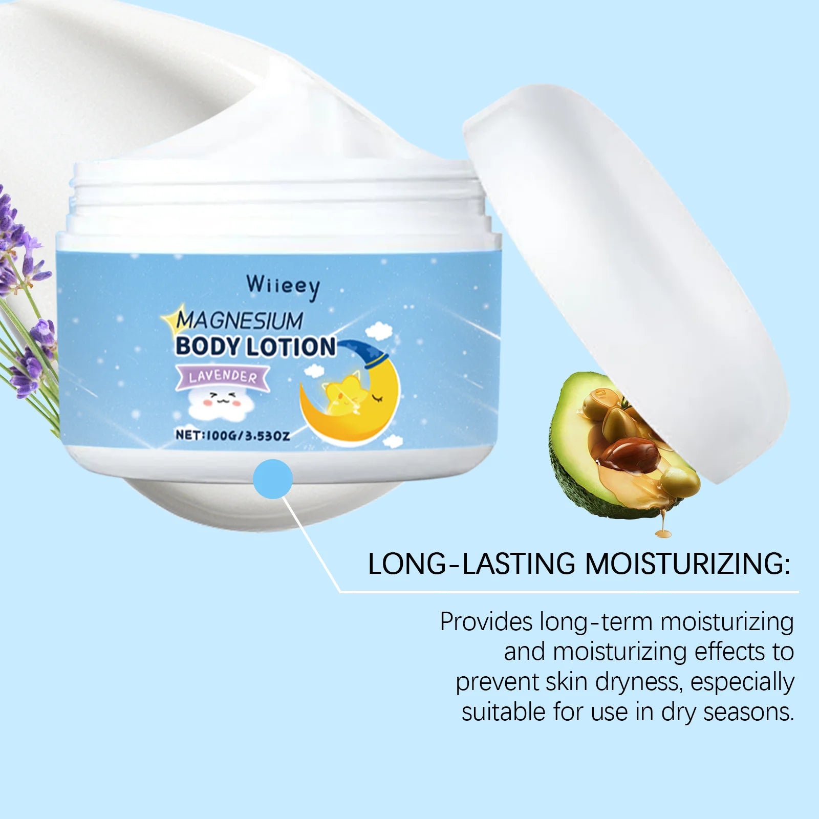 Magnesium Baby Lotion Improve Sleep Quality Nourishing Moisturizing Strengthen Skin Barrier Soothing Dryness Kids Refresh Cream