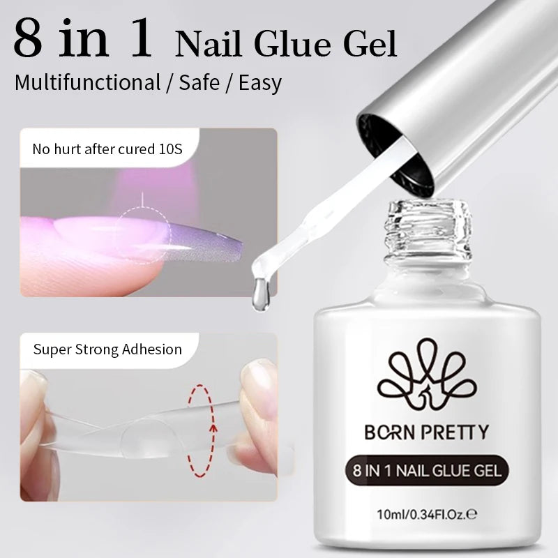BORN PRETTY 10ml Cat Magnetic Gel Sparkling Ultra Gold Glitter Soak Off UV LED Gel Nail Art Varnish Manicure Valentine's Day