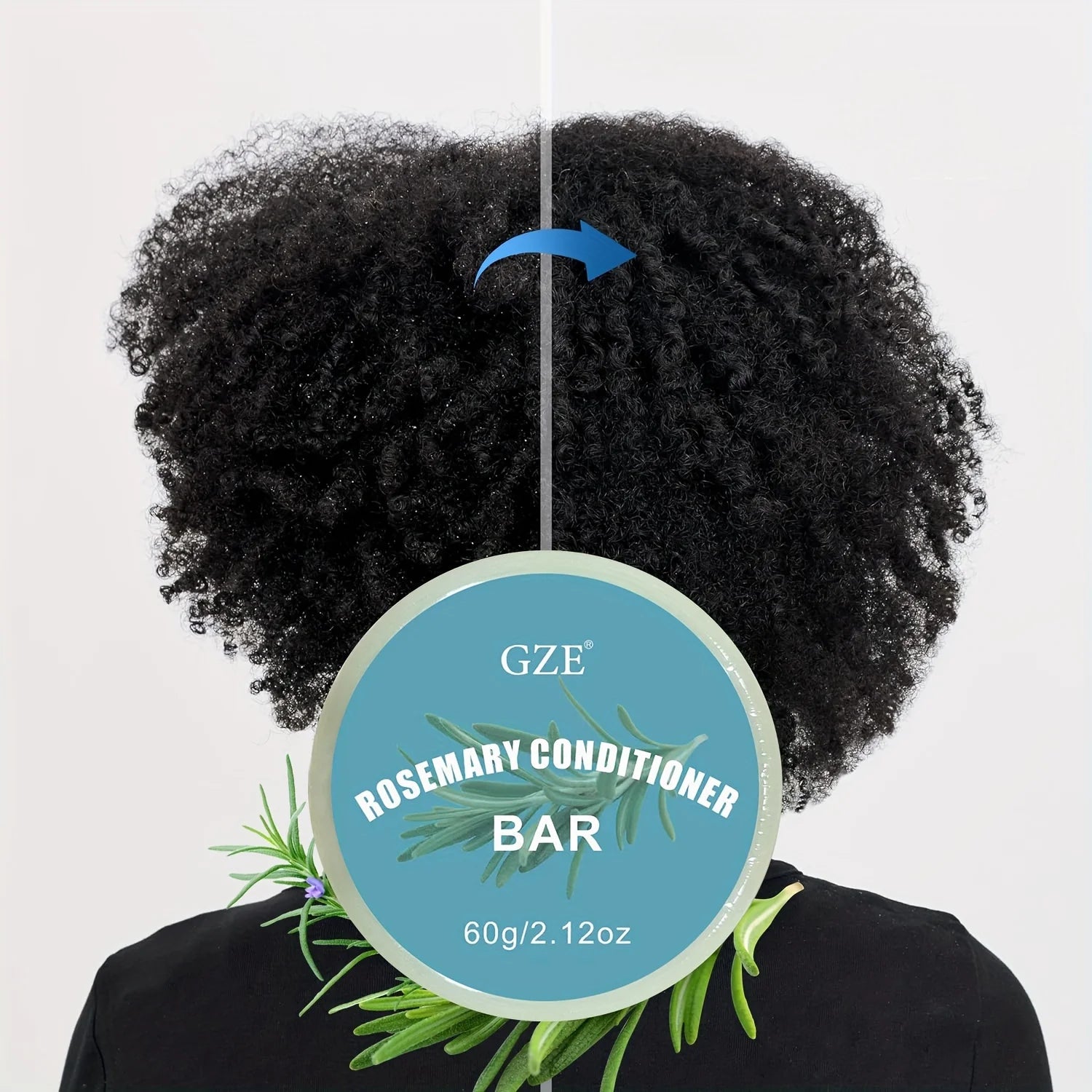 GZE ROSEMARY CONDITIONER BAR Volumizing, Conditioning Builds Full Healthy-Looking Volume in Thin, Limp, Lifeless Hair