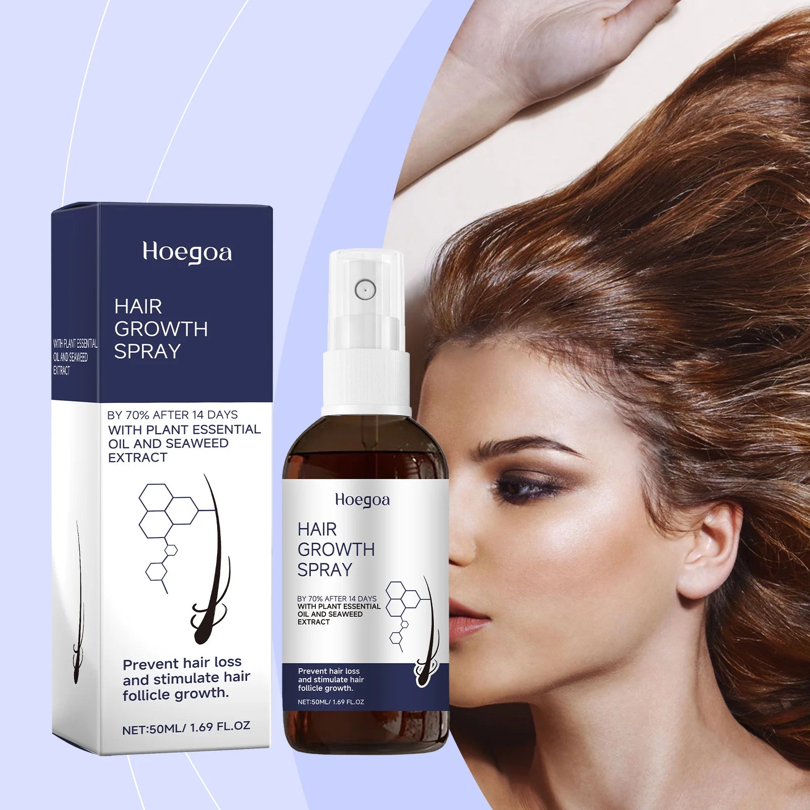 Anti Hair Loss Spray Nourish Scalp Reduce Frizz Improve Sparse Prevent Baldness Thick Hair Growth Oil Damaged Hair Repair Serum