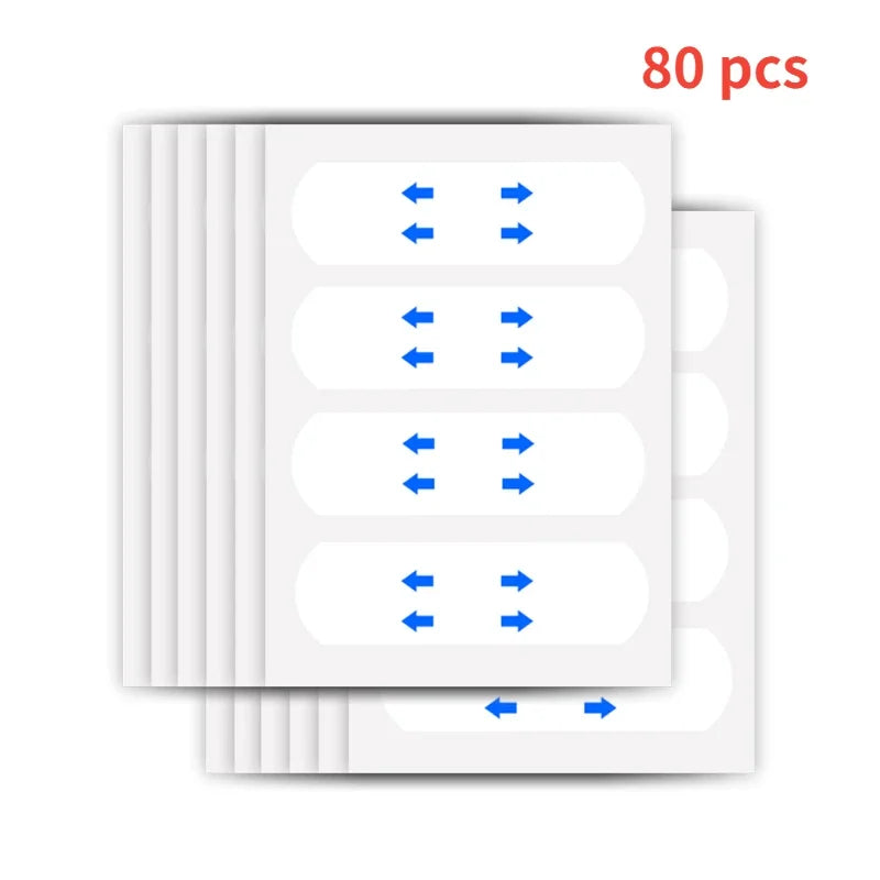 40-120PCS V-Shape Face Wrinkle Sagging Skin Adhesive Tape Lifting Face Stickers Invisible Transparent Thin Face Patche Lift Tool - BlissFully