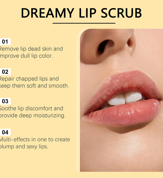 3 in1 Lip Scrub Mask Exfoliating Repairing Lighten Dry Cracked Lines Brighten Moisturizing Nourishing Beauty Plump Lip Treatment