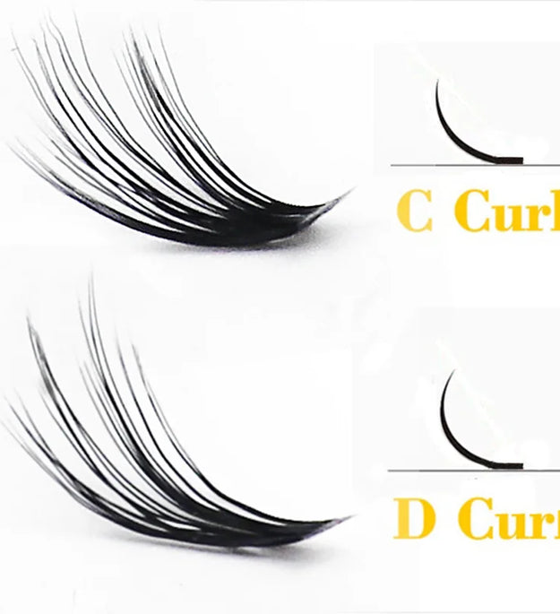 20D/30D Mink Eyelashes 1 Box/60 Bundles Natural Eyelash extension 3D Russia Individual Eyelash Cluster Makeup Tools Lashes Cilia