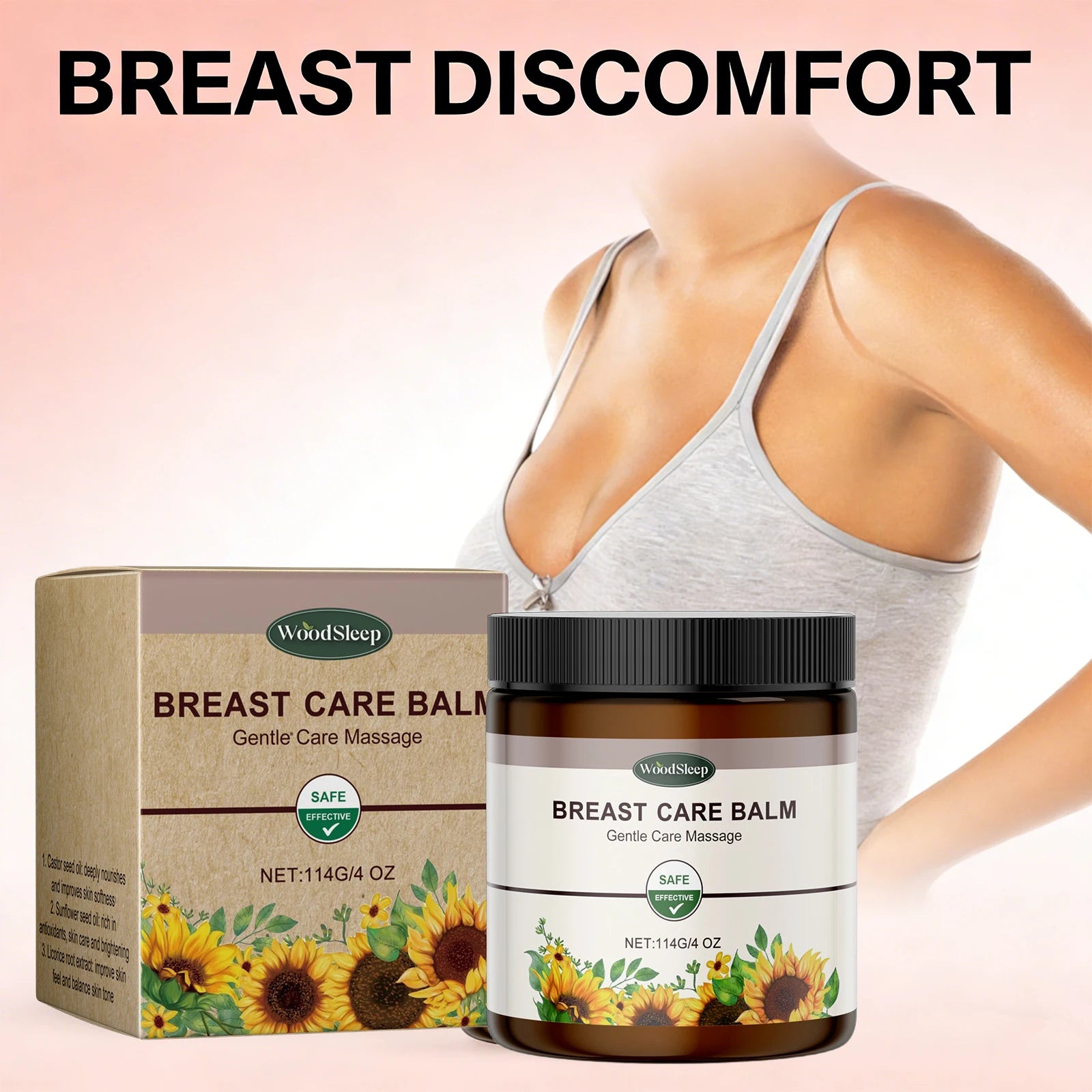 Breast Care Balm Effective Anti-Sagging Chest Lift Soothing Plump Breast Cream for Women Enhance Softness Luster Sexy Body Care