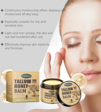 Whipped Beef Tallow and Honey Balm Skin Face Moisturizer Fast Absorption Grass Fed Grass Finished Organic Face Cream Body Lotion - BlissFully