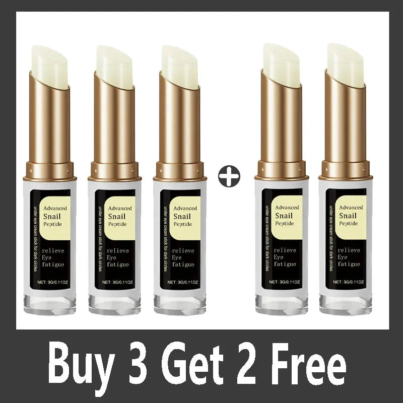 Snail Peptide Eye Cream stick reduce Dark Circles Eye Bags Firming Brightener Anti aging nourishing moisturize Eye Cream - BlissFully