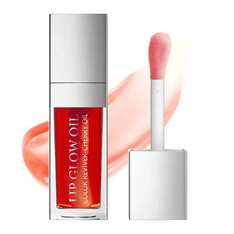 Sext Lip Oil 8ml Cherry Pink Lips Plumper Gloss Hydrating Plumping Lips Coat Tinted Lip Plumper Serum Lips Glow Oil Makeup