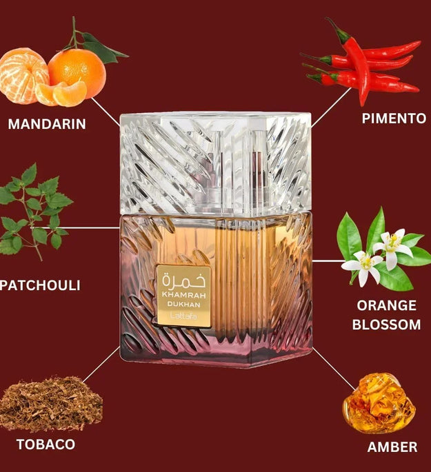 Lattafa Khamrah - Vanilla, Warm Spicy, Amber, Cinnamon - Eau de Parfum Long-Lasting Fragrance for Unisex, 3.40 Ounce / 100 ml