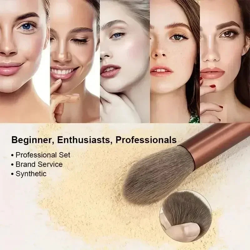 Makeup Brush Set Soft Fluffy Professiona Cosmetic Foundation Powder Eyeshadow Kabuki Blending Make Up Brush Beauty Tool Makeup - BlissFully