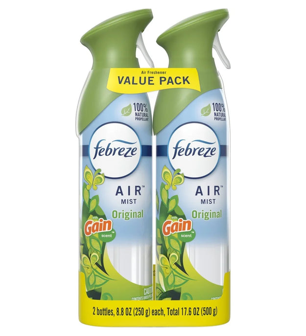 Air Freshener Spray Odor-Fighting Room Spray Gain Original 8.8oz 2 Count