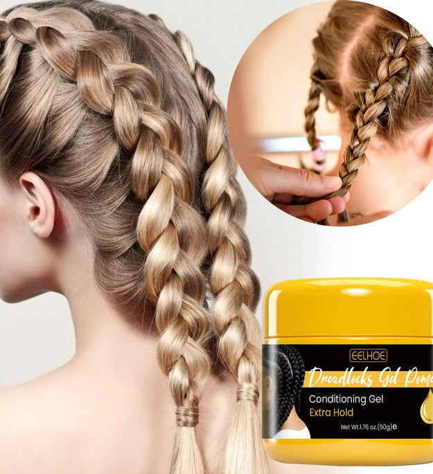 50g Hair Braiding Gel Styling Control Smooth Long Lasting Styling Braiding Gel Tames Frizz Edges Hair Gel Twist Styling Wax