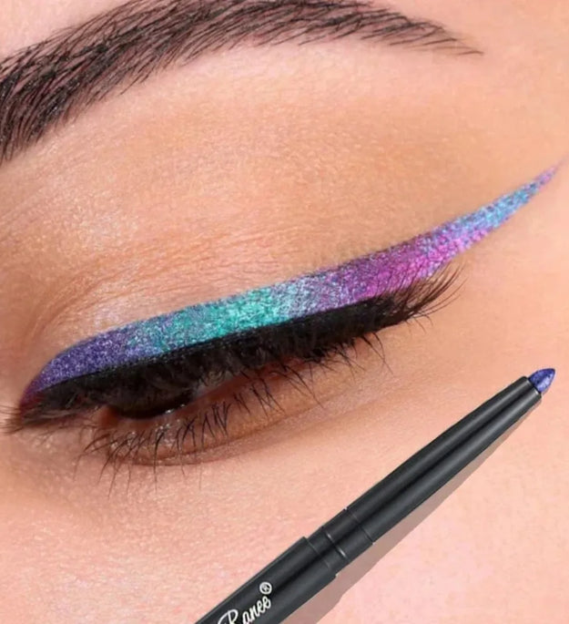 Glitter Aurora Eyeliner Pen Multi Chrome Eye Liner Lasting Shiny Metallic Eyeshadow Lying Silkworm Green Purple Makeup Pigment