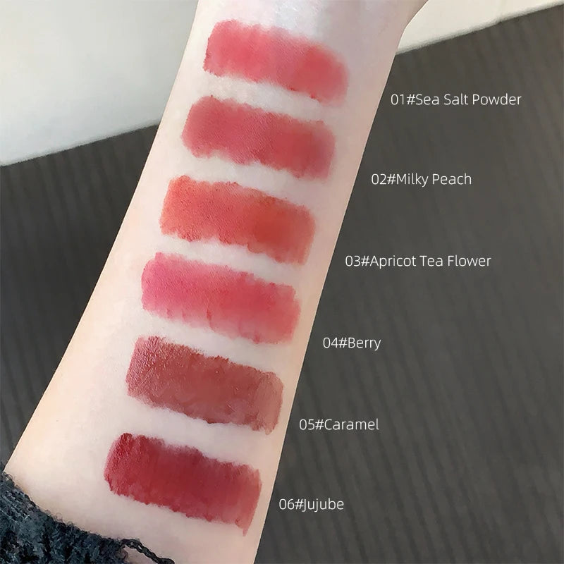 Gege Bear Pink Rabbit Velvet Matte Lip Cream Black Rabbit Water light lip glaze matte mirror pendant lipstick lip gloss