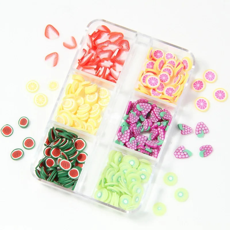 6Grids Holographic Square Nail Art Glitter Sequins Laser Ball Decoration Flakes Manicure Nails Supplies Professional Accessories